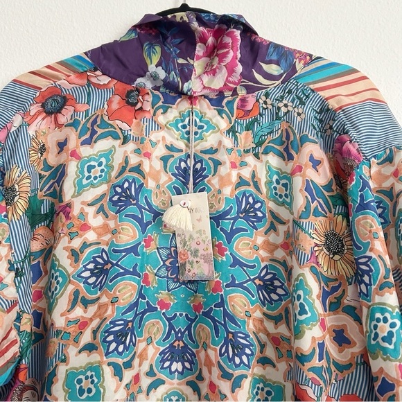New Johnny Was Weller Topiary Hunter Kimono | Size XXL - Picture 10 of 11